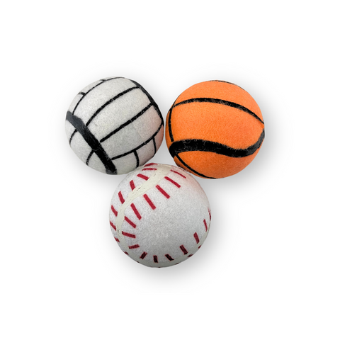 PACK 3 PELOTAS DISEÑO DEPORTE CON SONIDO