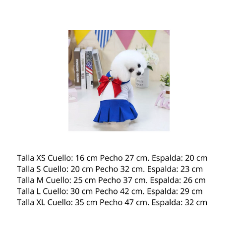 Disfraz Para Mascota Marinera Para Perros y Gatos