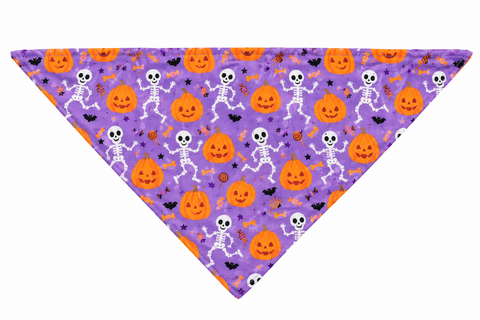 Bandana para Mascotas Huesitos y Calabazas