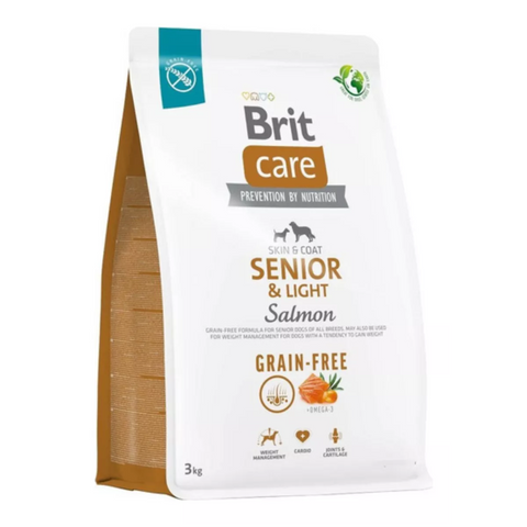 Brit Care Dog Grain-Free Senior & Light Salmon 3kg
