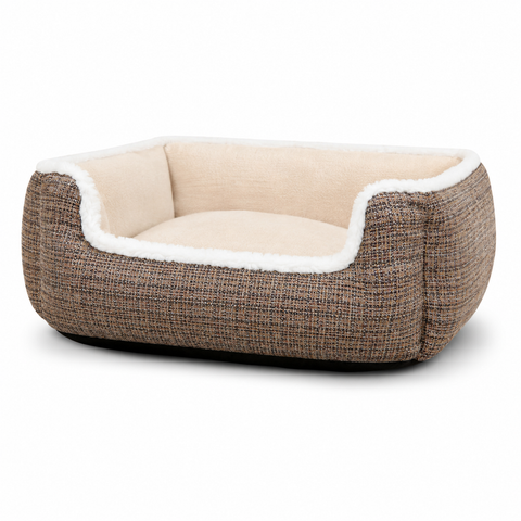 Cama rectangular de tela para perros y gatos
