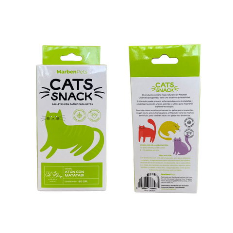 Nueva Galleta Cats Snack Catnip Atún con Matatabi 80gr