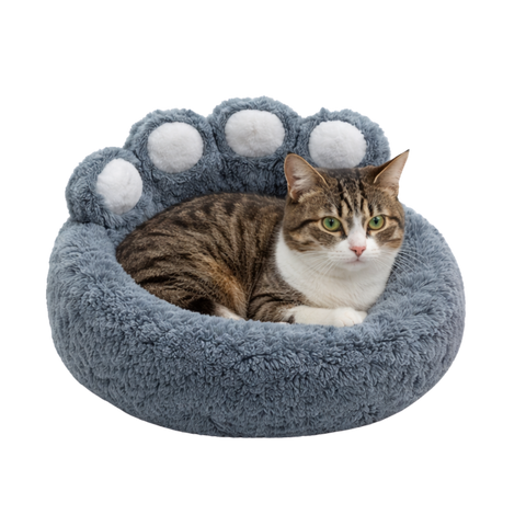 Cama diseño patita para perros y gatos