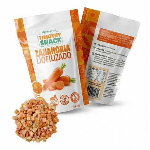 Snacks Liofilizados de Zanahoria – 30 g