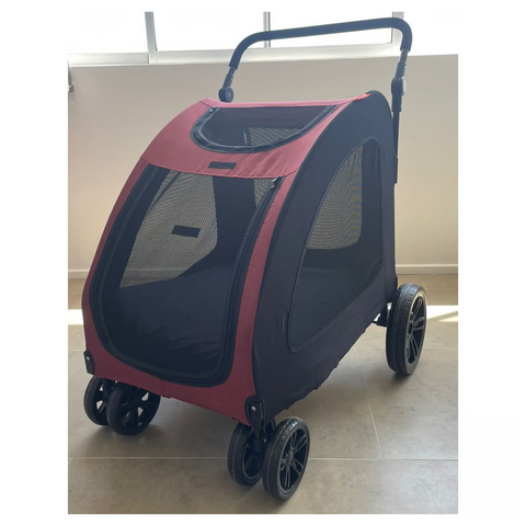 Coche Para Mascotas De 4 Ruedas ROJO