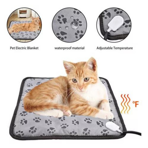 Tapete Para Mascota Perro Gato Calefaccionado Automático 20w 45 x 45 cm