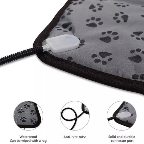 Tapete Para Mascota Perro Gato Calefaccionado Automático 20w 45 x 45 cm