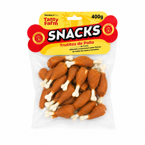 Trutitos de Pollo con Hueso de Calcio