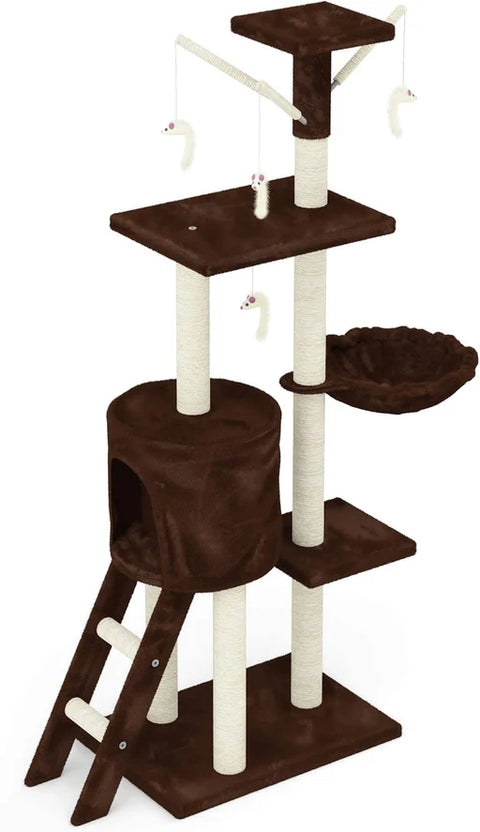 Rascador para Gatos Tipo Árbol Café