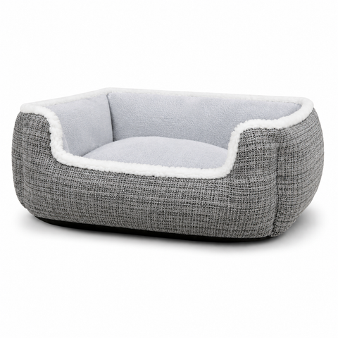 Cama rectangular de tela para perros y gatos