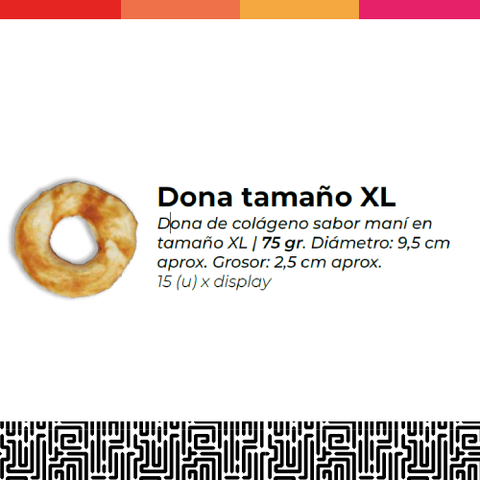 Dona tamaño XL, sabor maní