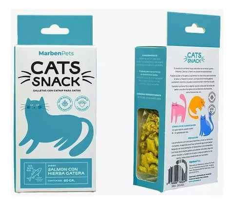 Pack 8 Galletas Catsnack + Tubito De Catnip Para Gato