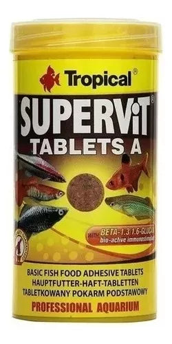 Alimento para Peces Adhesivo: Tabletas Supervit Tablets A 250ml