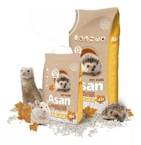 Sustrato Asan Pet Eco Ultra Higiénico Pequeñas Mascotas 10l