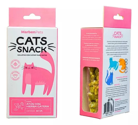 Cats Snack Galletas Con Catnip Atún Con Hierba Gatera 80gr