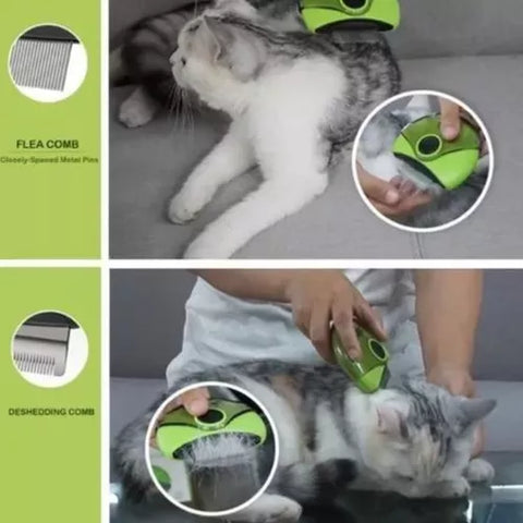 Cepillo Multifuncional 3 En 1 Para Mascotas, Perros Y Gatos