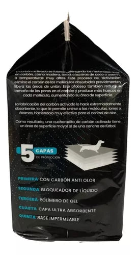 Sabanilla Carbón Activo 50 Unidades (60 X 60 Cm)