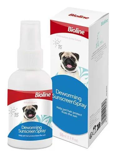 Spray Protector Solar para Perros Bioline SPF 15 – 50 ml