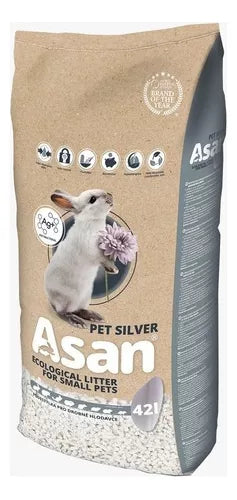 Sustrato Asan Silver Eco Higiénico Pequeñas Mascotas 42l