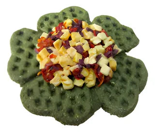 Waffle de Timothy y Frutas 40 g – Snack Dental para Roedores