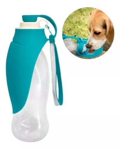 Botella De Agua Para Mascotas Forma De Hoja 580 Ml