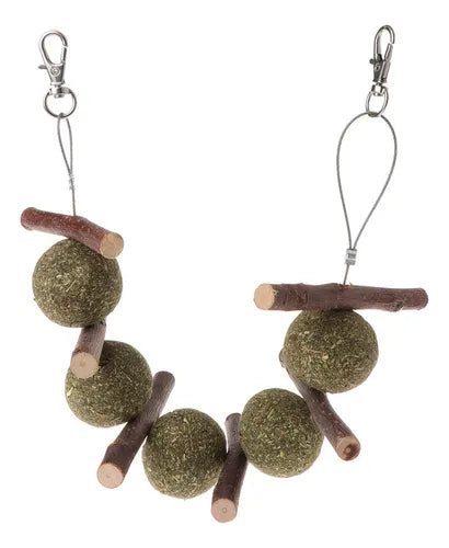 Cadena de Bolas de Hierba – Snack Dental Colgante (120 g)