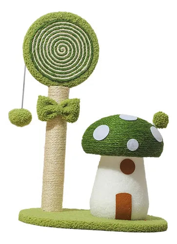 Rascador para Gatos Seta Verde