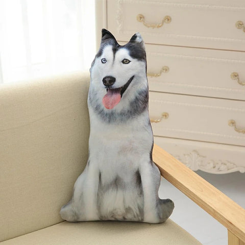Cojín 3D Husky para Mascotas