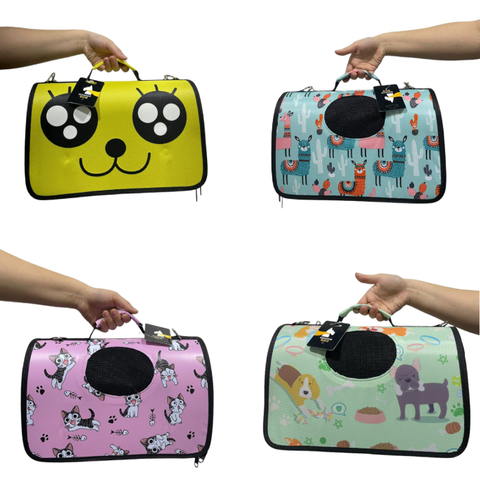 Bolso Para Mascotas Pet Go Diferentes Diseños Talla L