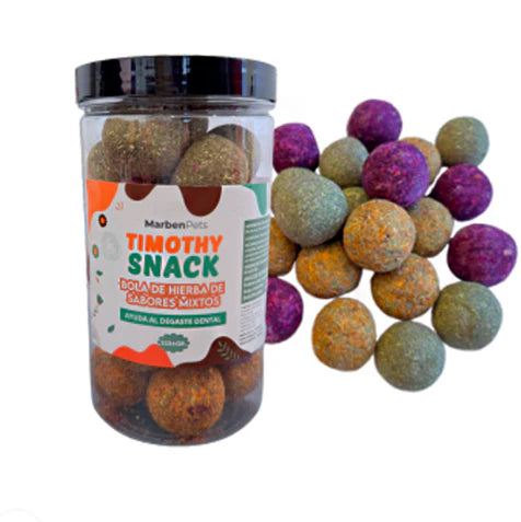 Bolas de Hierba Sabores Mixtos – Snack Dental para Roedores (315 g)