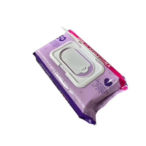Toallitas Húmedas con Clorhexidina Baby Pets (50 unidades)
