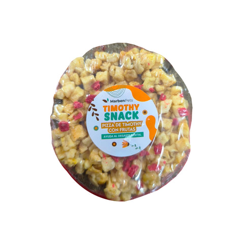 Pizza Timothy con Frutas TR-064 – Snack Dental para Roedores (54 g)